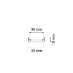 KOMATSU Slim- szyna magnetyczna 1m/ natynkowa / czarna - obrazek 3