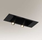 Outlet Lampa wpuszczana podwójna Yamaga - Czarny