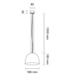 Outlet Lampa wisząca Iwate - Czarny - obrazek 2
