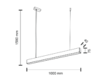 Outlet Lampa zwieszana Numata - Czarny 3000K - obrazek 2