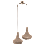 Lampa wisząca MAHAKA 2/ beżowa/Pleciona