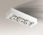 Outlet Plafon potrójny Uto - Biały (100 mm)