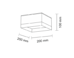 Outlet Plafon IP 44 Tosa - Biały 3000K - obrazek 2