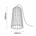 Lampa stojąca no. Moon I F – Czarny - obrazek 2