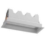 Lampa wpuszczana A - GLARE in 5 - Biały - 3000K