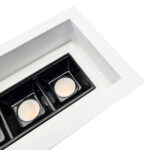 Lampa wpuszczana A - GLARE in 5 - Biały - 3000K - obrazek 3
