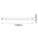 Świetlówka liniowa T5 16W LED, 3000K, Ledvance -1149 mm - obrazek 2