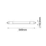 Świetlówka liniowa T5 7W LED, 3000K, Ledvance - 549 mm - obrazek 2